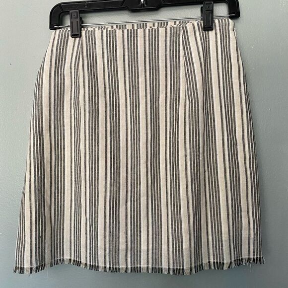 Fashion on Earth faux wrap striped mini skirt L - Picture 5 of 10